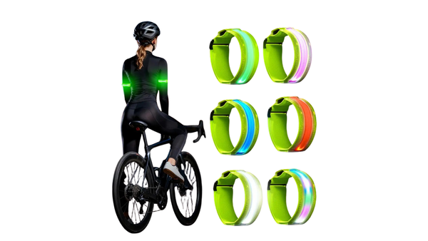 Night Running Armband LED Light Outdoor Sports USB Rechargeable Safety Belt Arm Leg Warning Wristband Cycling Bike Bicycle Light