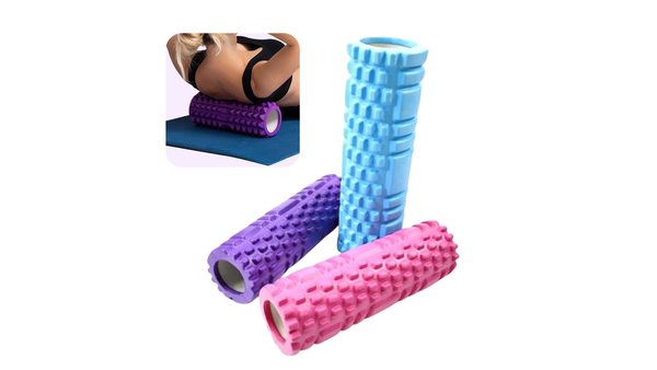 1pc Foam Massage Roller, Physiotherapy and Sports Rehabilitation, Hollow Yoga Column Fitness Equipment for Muscle Massage, Rolle