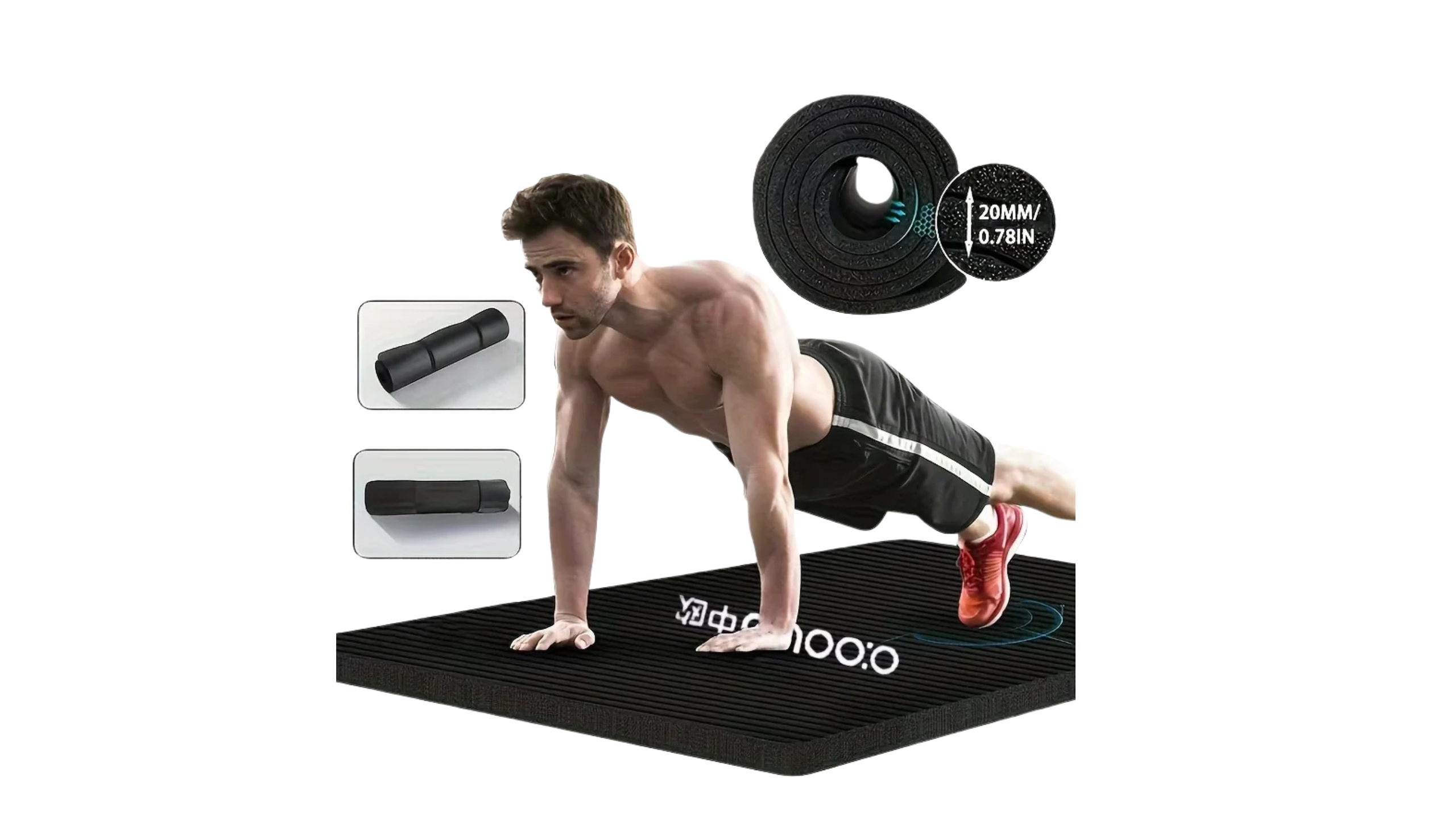 15/20mm Thick NBR Yoga Mat Moisture-proof Outdoor Non-Slip Durable Camping Picnic Mat Exercise Gym Fitness Workout