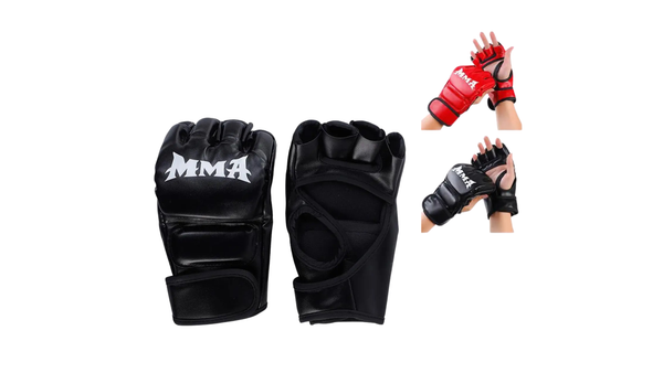 Half Finger Boxing Gloves Pu Leather Mma Fighting Kick Gloves Sanda Training Mma Taekwondo Boxing Sandbag Adult Tkd Fight G H6l5