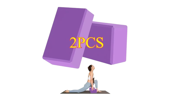 2PCS Yoga Blocks - Made from High-Density Foam, Lightweight, Supportive, And Odor-Free - Essential Yoga Gear for Women, Gym