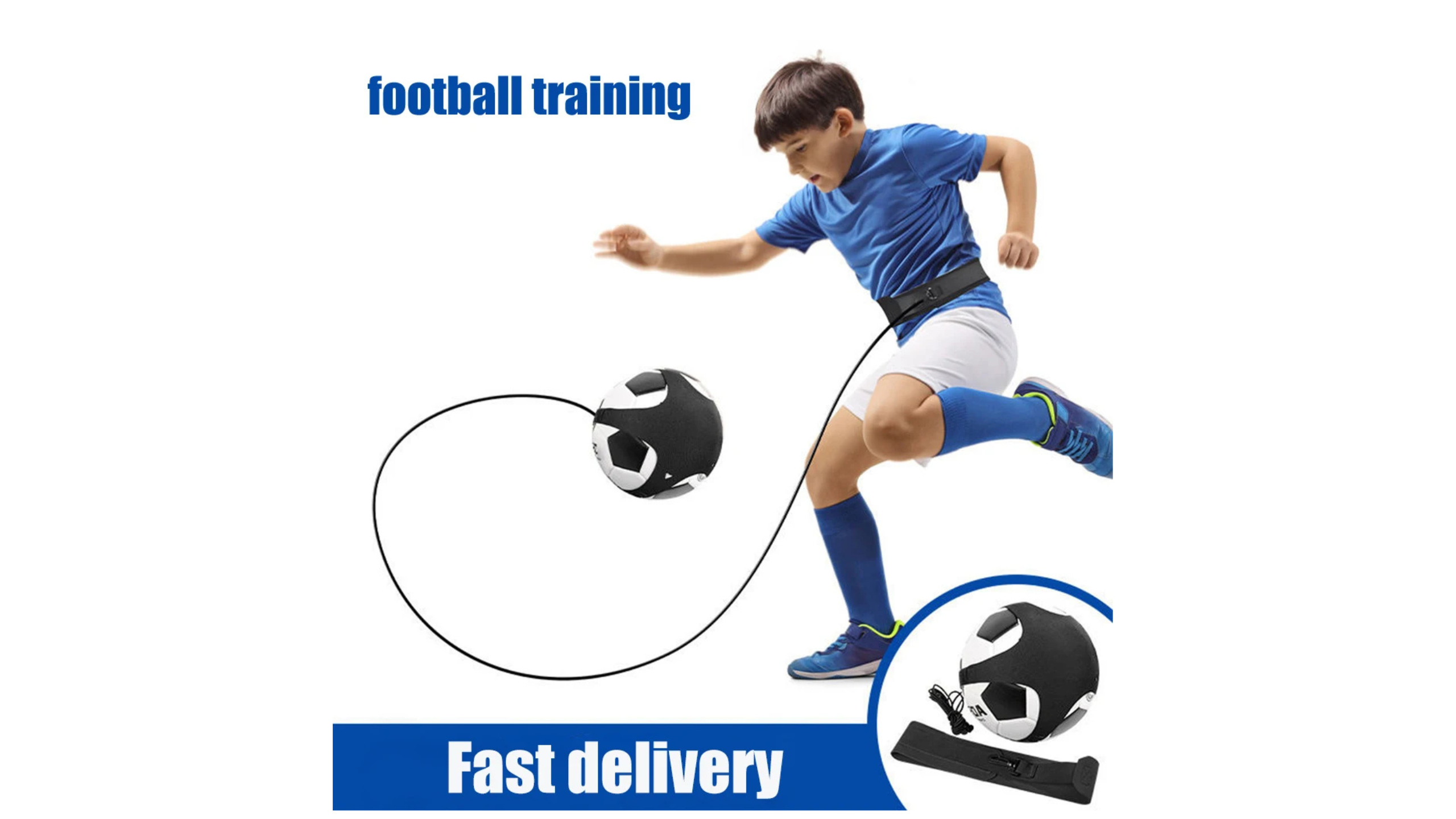 Football Training Belt Soccer Ball Kicking Belt for Adult Kids Football Trainer Mat Football Training Equipment