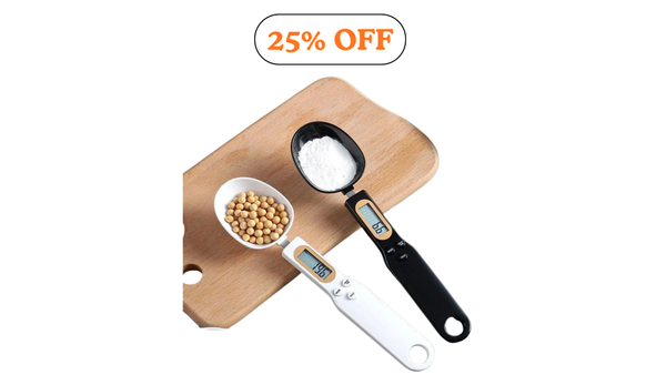 MasterBro Mini Spoon Scale Digital Kitchen Scale Electronic LCD Food Scale 0.1-500g Cooking Flour Milk Coffee Powder Weight Measure Spoon