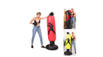 160cm Adults Children Inflatable Boxing Bag Kids Boxing Punch Kicking Sandbag Decompression Fitness Equipment