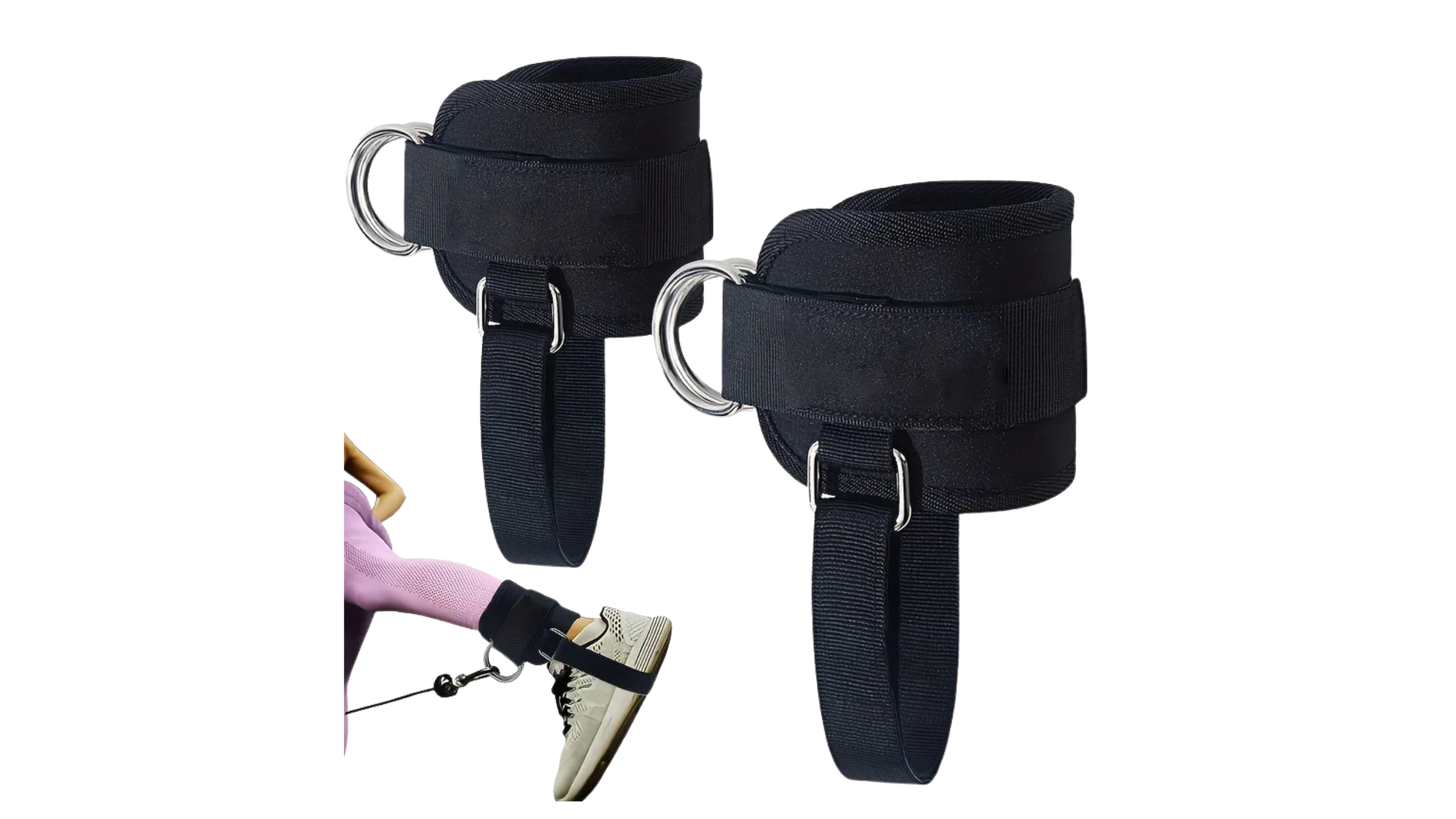 1pair Adjustable Ankle Straps,Kickback Ankle Strap for Glute Workout,Leg Extensions