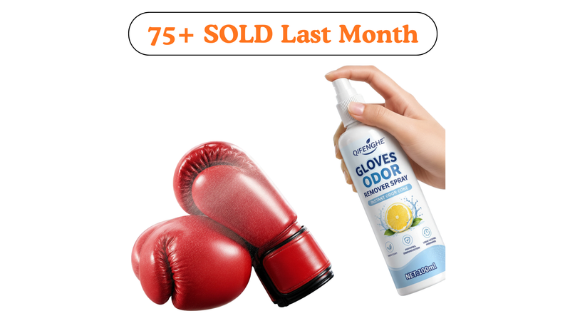 Boxing Glove Deodorant Spray, All-In-One Sports Equipment Odor Eliminator for Taekwondo Guards, Punching Bags, Hockey Gear & Lea