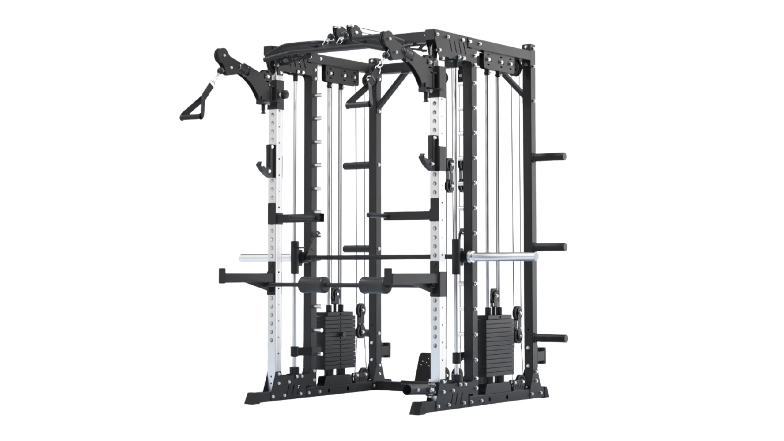Commercial Power Squat Rack Cage Multi-Functional Smith Machine Home Gym Unisex Indoor Use Cable Crossover Trainerpr