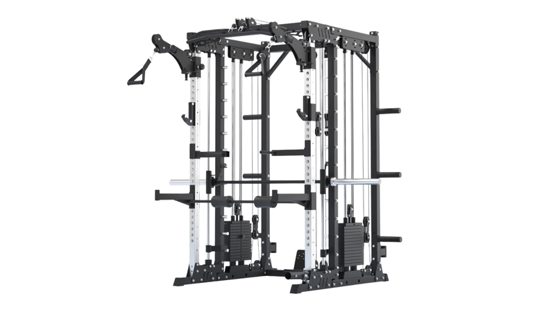 Commercial Power Squat Rack Cage Multi-Functional Smith Machine Home Gym Unisex Indoor Use Cable Crossover Trainerpr