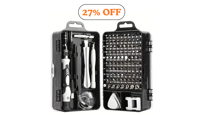 115-in-1 Small Screwdriver Set, Professional Repair Tool Kit for Phone, Computer, Watch, Console, Eyeglass and Electronic. Best for Fathers Days