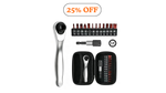 Father's Day Special 14in1 Multifunction 90 Degree Ratchet Screwdriver Set Match 12Pcs L25mm Bits Mini Repair Tool Kit For Bicycle DIY Household Tool