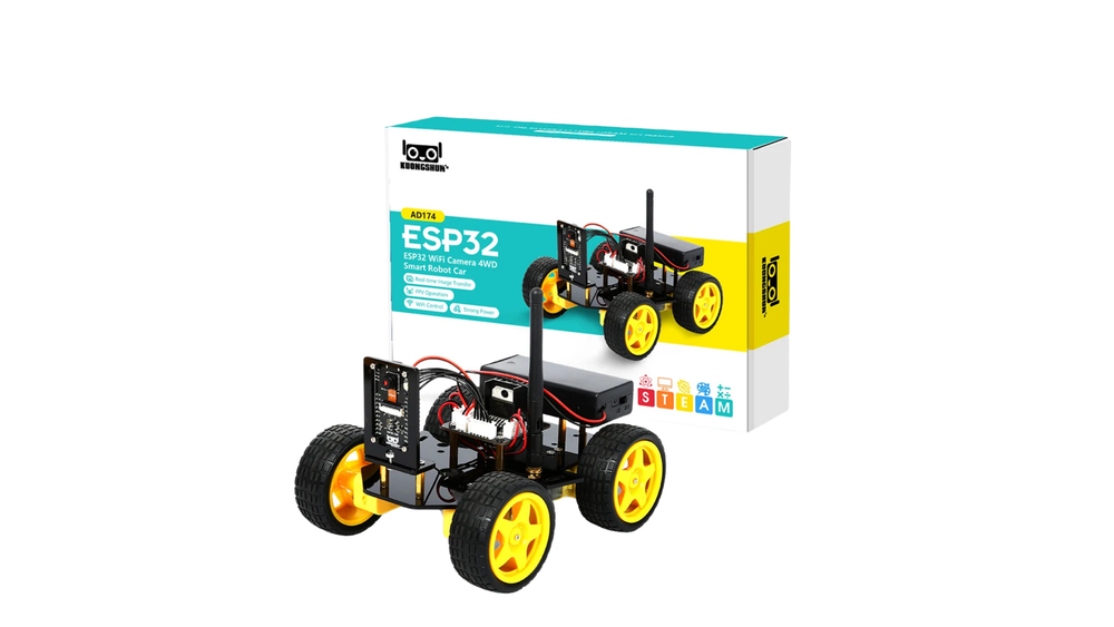4WD Smart Robot Car ESP32 Camera Wifi Automation Kit