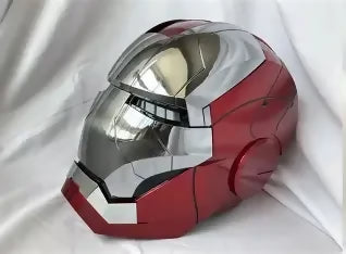 New AutoKing 1:1 Mk5 Iron Man Helmet Cosplay Voice Control Eyes with Light Model Toys for Adult Electric Wearable Christmas Gift
