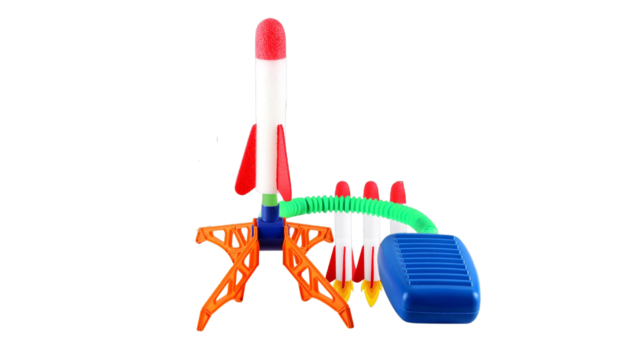Kids Rocket Launcher Step Pump Power Air Pressed Stomp Outdoor