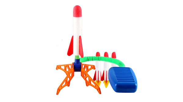 Kids Rocket Launcher Step Pump Power Air Pressed Stomp Outdoor
