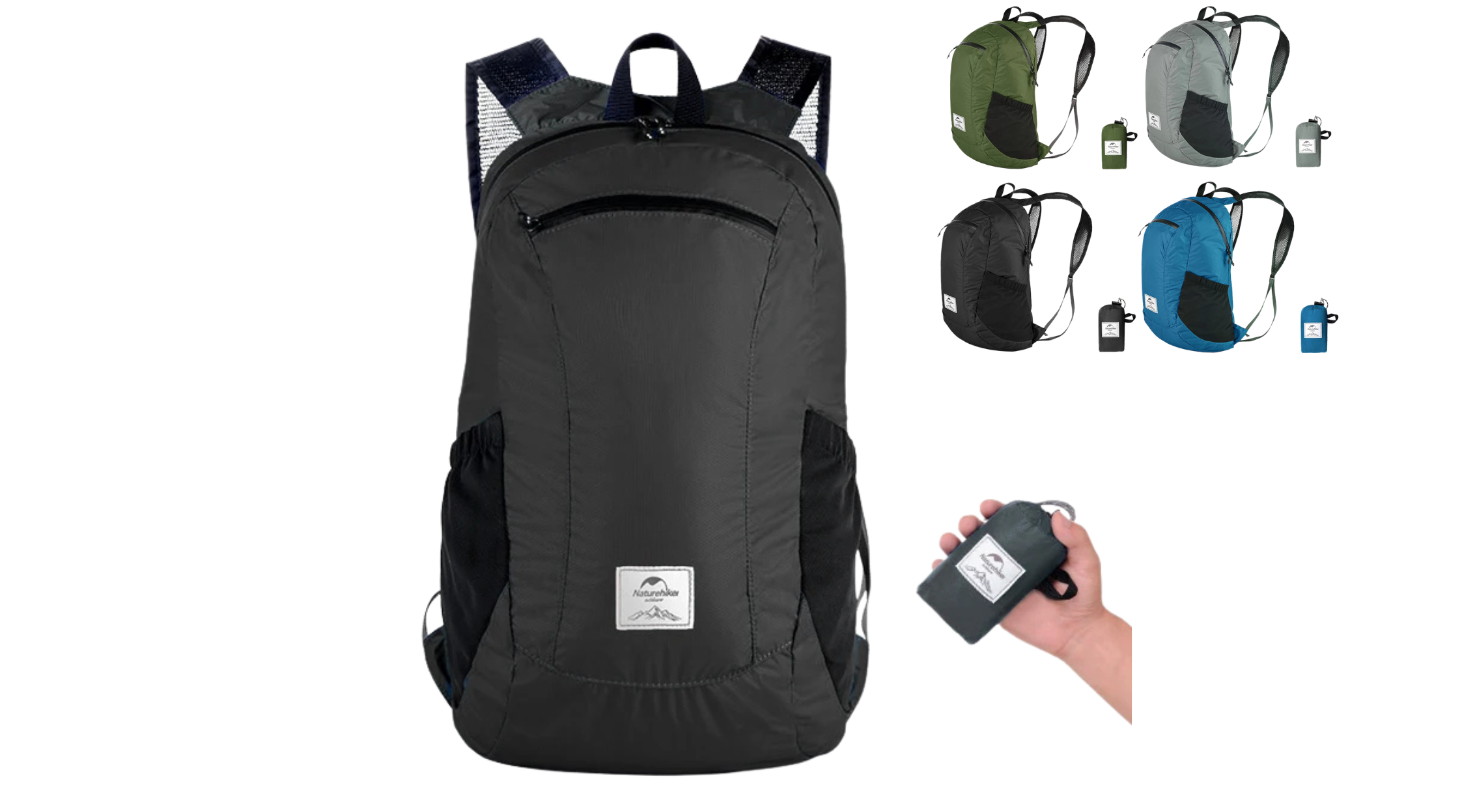 Naturehike Camping Backpack Portable Ultralight Waterproof Nylon Bag 18L