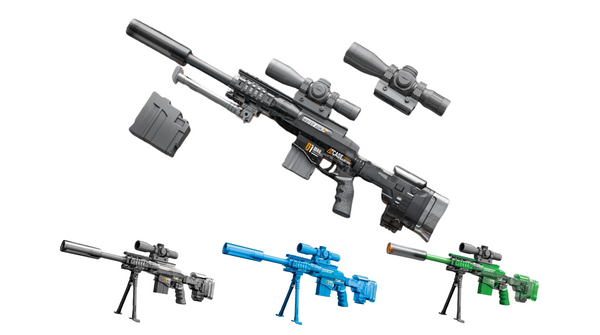 Toy Sniper Electric Water Gun Toy Automatic MSR-Bracket Continuous Shoot