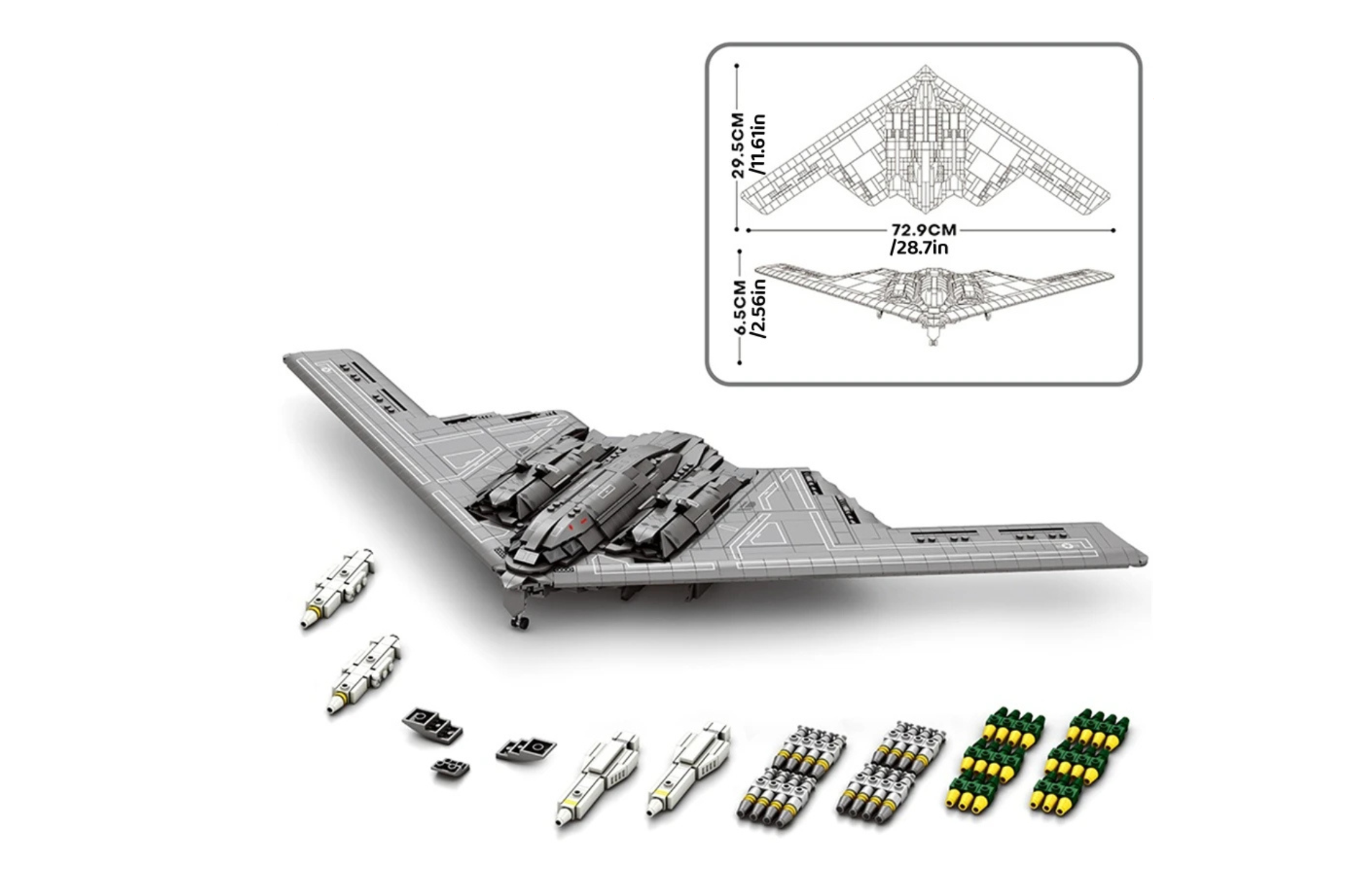 Lego STYLE B2 Stealth Bomber 2063pcs Building Blocks