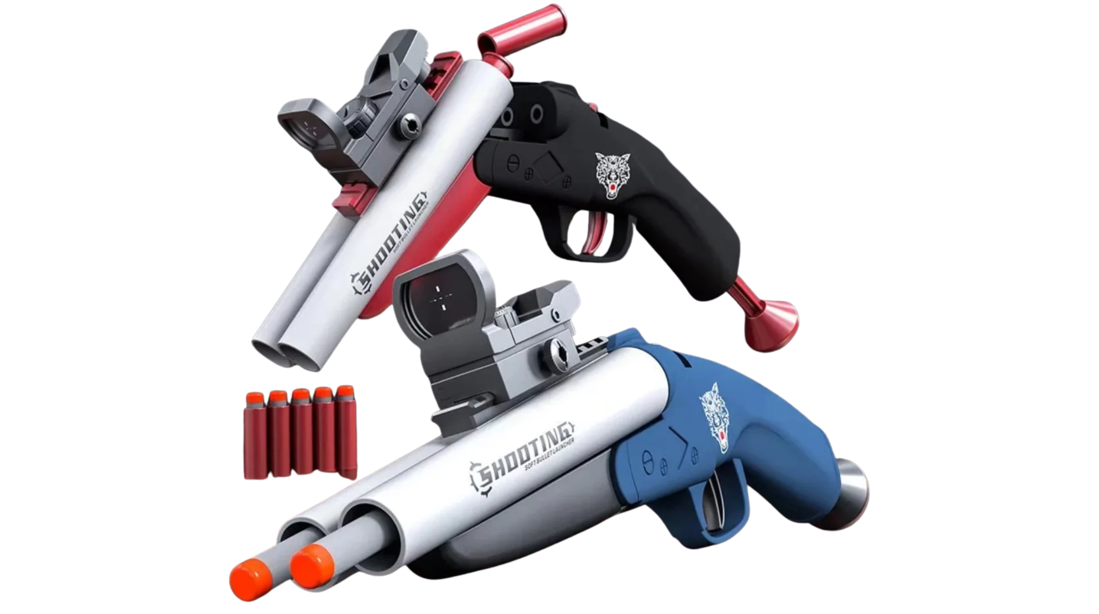Double Barreled Toy Shotgun Dart Blasters