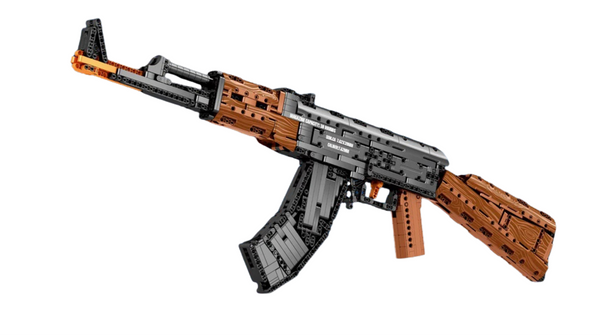 Lego STYLE Toy AK47 Assault Rifle Model Building Blocks Military Army Weapon