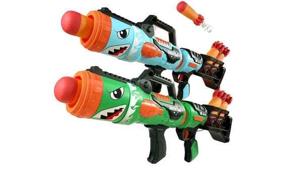 Toy Shark Rocket Launcher Air Soft Bullet Toy Gun
