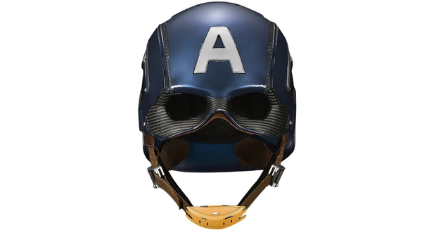 Captain America Helmet 1:1 Wearable Battle Damaged Cosplay Mask