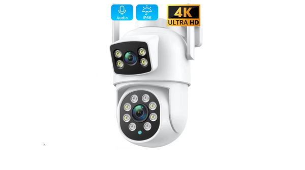 8MP Dual Lens Tuya Wifi Security Camera