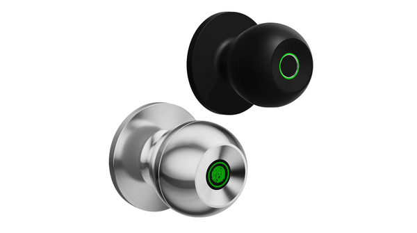 Smart Doorknob Fingerprint, Rechargeable Electronic Door Lock with Keys