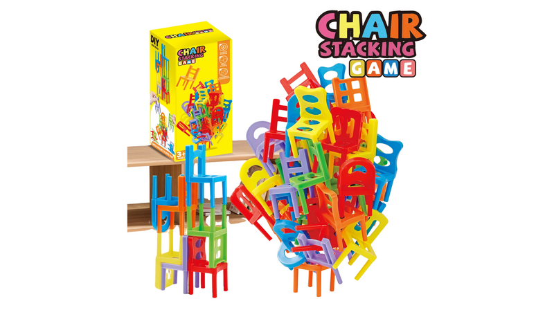 Chair Stacking Toy Set, Stacking Chairs, Parent-Child Gathering Interactive